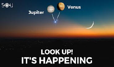 Don't Miss! Jupiter and Venus will 'Kiss' Each Other in a Rare Planetary  Conjunction in 2023 - YouTube